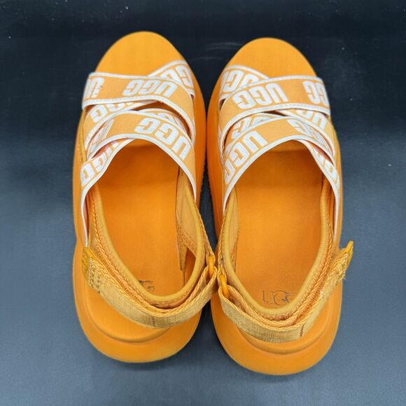 UGG Women's LA Cloud Sandal Orange Womens Size 6 1110090 Platform - Picture 4 of 6